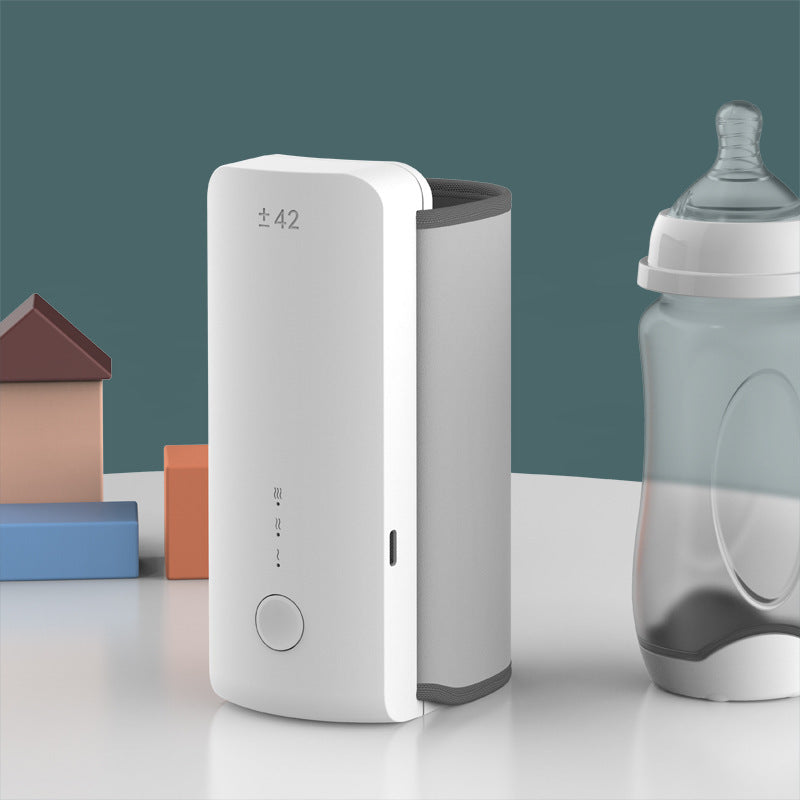 GBTW Home Outing Portable USB Charging Wireless Night Milk Warming Milk Thermostat Heating Milk Bottle Insulation Cover
